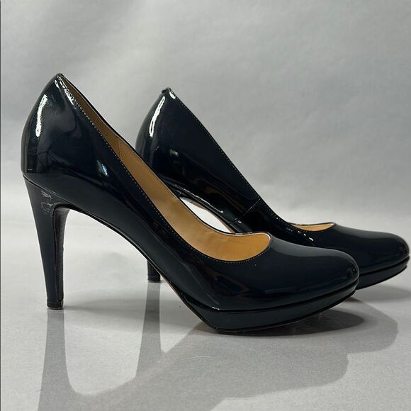 Cole Haan | Navy Blue | Patent Leather Pumps | Size 8.5B | Nike Air Sole (1525) - Picture 7 of 14